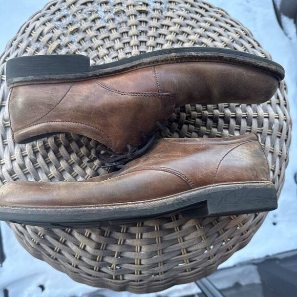 ECCO Shoes Mens 46 12 Brown Shock Point Oxford Leather W/ Superfeet Inserts main image 7